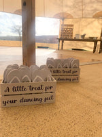 A Little Treat For Your Dancing Feet - Flip Flop Box Stickers For Weddings Or Parties - Vinyl Only