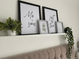 Me + You Just Us Two Couple Set Of 2 Bedroom Prints