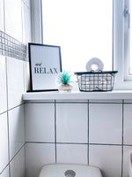 And Relax Bathroom Wall Decor Print