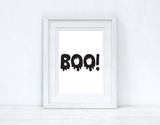 BOO Halloween Autumn Seasonal Wall Home Decor Print