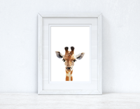 Baby Giraffe Wild Animal Unisex Nursery Children's Room Wall Decor Print