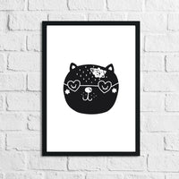 Scandinavian Cat 2 Children's Nursery Room Wall Decor Print