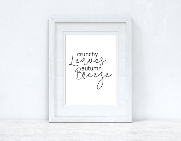 Crunchy Leaves Autumn Breeze Autumn Seasonal Wall Home Decor Print