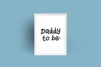 Personalised Daddy To Be Heart Fathers Day Collection