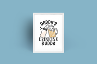 Personalised Daddy's Drinking Buddy Fathers Day Collection