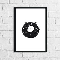 Scandinavian Fox Children's Nursery Room Wall Decor Print