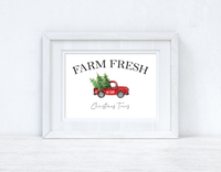 Farm Fresh Christmas Trees Christmas Seasonal Wall Home Decor Print