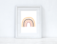 Golden Rainbow Boho Children's Room Wall Bedroom Decor Print