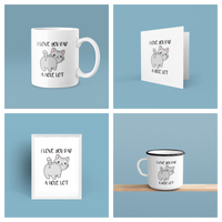 Personalised I Love You Dad A Hole Lot Cat Fathers Day Collection