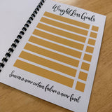 Binded Cute Sunflower Weight Loss & Diet Tracker Journal A4 Diary - Up To 1 Year Measurements Goals Weigh Ins + Lots MORE!