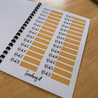 Binded Cute Sunflower Weight Loss & Diet Tracker Journal A4 Diary - Up To 1 Year Measurements Goals Weigh Ins + Lots MORE!