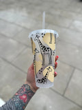 Giraffe Tumbler Venti Cold Cup 24oz - With Straw