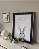 Custom Name Easter Bunny Please Stop Here Name Spring Easter Seasonal Wall Home Decor Print