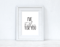 I've Fallen For You Autumn Seasonal Wall Home Decor Print