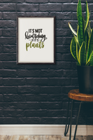 It's Not Hoarding If Its Plants Plant Obsessed Humorous Home Wall Decor Print