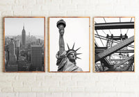 Set Of 3 New York Photography Dressing Room Bedroom Wall Home Decor Prints