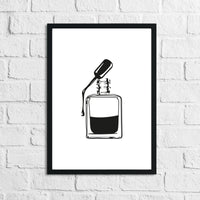 Nail Polish Bottle Dressing Room Simple Wall Decor Print