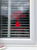 Santa Please Stop Here I've Been A Good Girl OR Boy Tree Window Door Vinyl Christmas Sticker