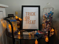 Trick Or Treat Autumn Halloween Seasonal Wall Home Decor Print