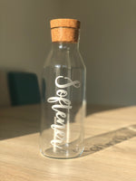 Personalised Custom Any Wording Clear Glass Cork Storage Laundry Jar Bottle Sticker Label For 500ml Bottle (No Bottle Included)