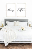 Sleep Tight Bedroom Wall Decor Set Of 2 Print Set