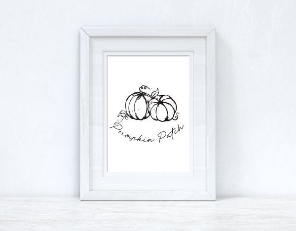 Pumpkin Patch Autumn Seasonal Wall Home Decor Print