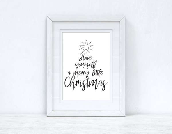 Star Have Yourself A Merry Christmas Seasonal Wall Home Decor Print