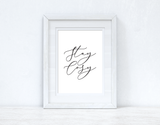 Stay Cosy Calligraphy New Autumn 2021 Seasonal Wall Home Decor Print