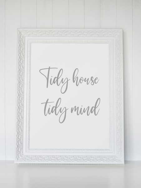 Tidy House Tidy Mind Cleaning Hinch Home Wall Decor Print