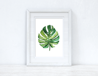 Tropical Green Palm Leaf Summer Seasonal Wall Home Decor Print