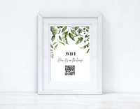 Personalised Wifi Hun Its On The House Wifi QR Scan Home Wall Decor Print