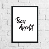 Bon Appetit Kitchen Simple Wall Decor Print