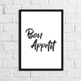 Bon Appetit Kitchen Simple Wall Decor Print