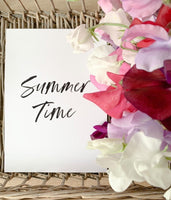 Summer Time Summer Seasonal Wall Home Decor Print