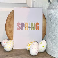 Spring Is In The Air Multi Colour 2022 Spring Seasonal Wall Home Decor Print