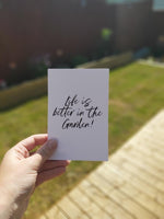 Life Is Better In The Garden Spring Summer Seasonal Wall Home Decor Print