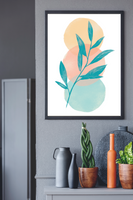 Neutral Plant Boho Minimalist Illustration Home Wall Decor Print