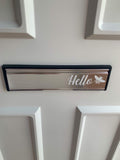 Customisable Hello Bumble Bee Letter Box Door Decor House Sticker Label