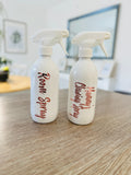 Set Of 2 Personalised Spray Bottles 500ml (Font choices 2nd Image) - Any Wording