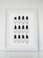 Nail Shapes Nail Tech Dressing Room Simple Wall Decor Print