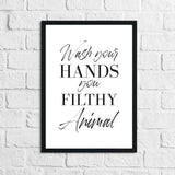 Wash Your Hands 2 Bathroom Wall Decor Print